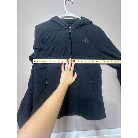 The North Face Mountain Sweatshirt Full Zip Up Hoodie Black Jacket Women's Small - Picture 7 of 12